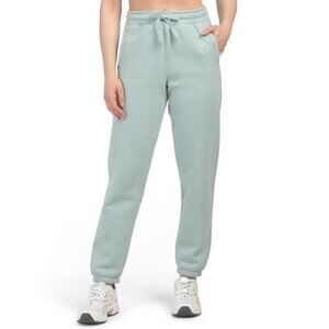 CALVIN KLEIN Blue High Waist Cozy Fleece Relaxed Sweatpants